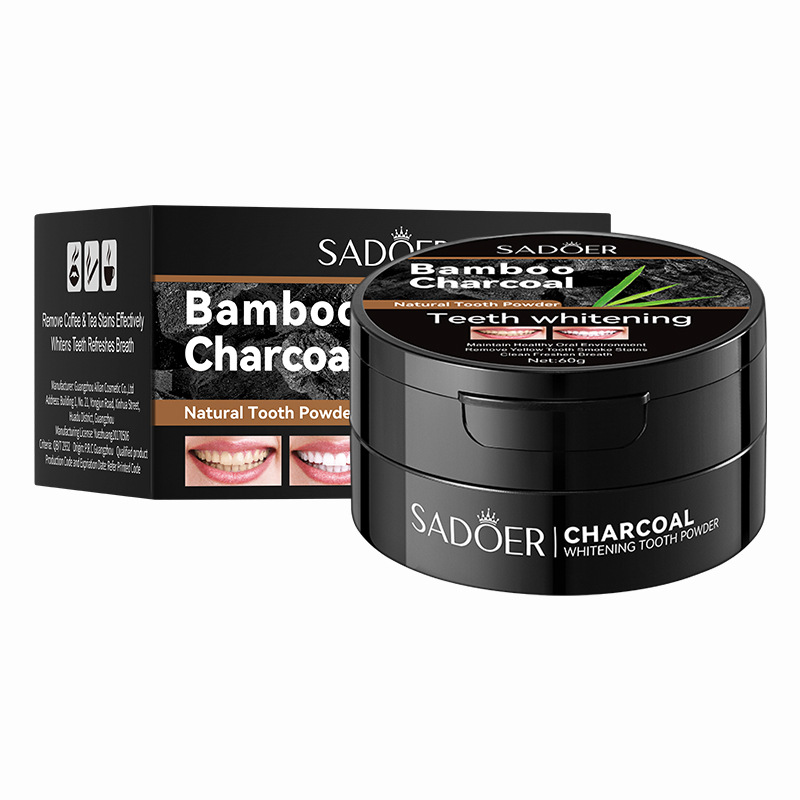 Activated Charcoal Powder - Bubuk pemutih gigi 60g, pasta gigi