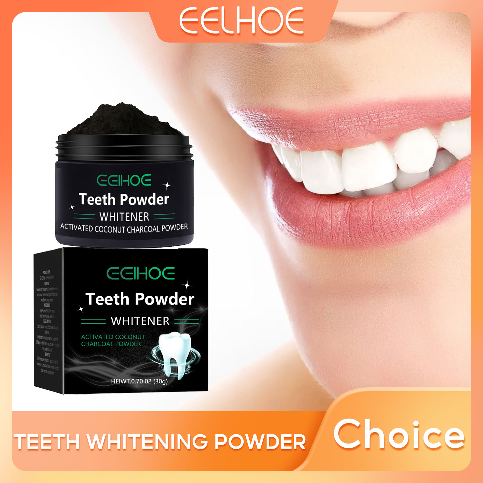 Activated Charcoal Powder - Bubuk Arang EELHOE untuk Produk Pemutih