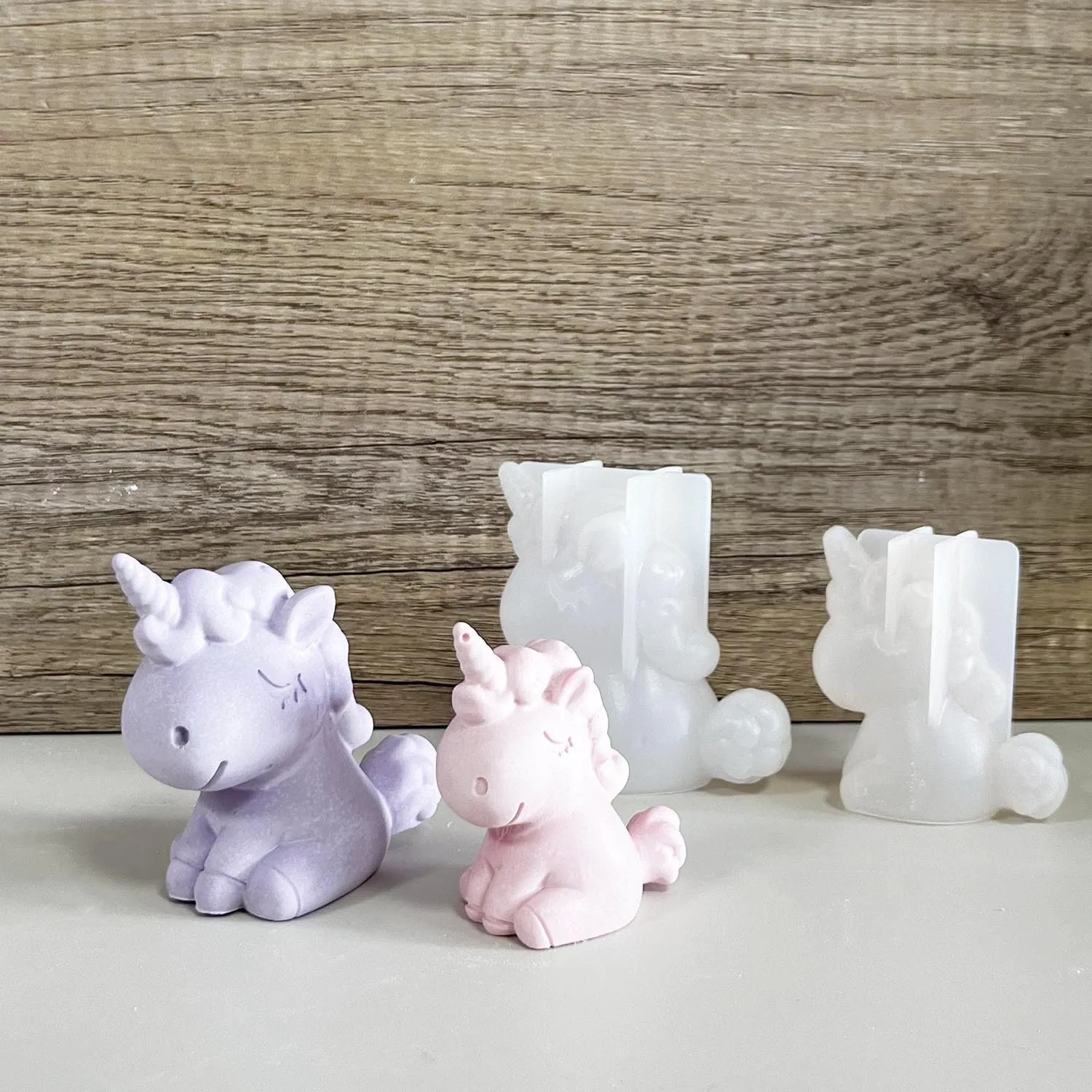 Soap Making Bar - 3D silikon geometris Unicorn kucing rusa