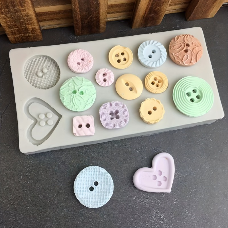 Soap Making Bar - Cetakan Silikon Bentuk Kancing Cetakan Silikon