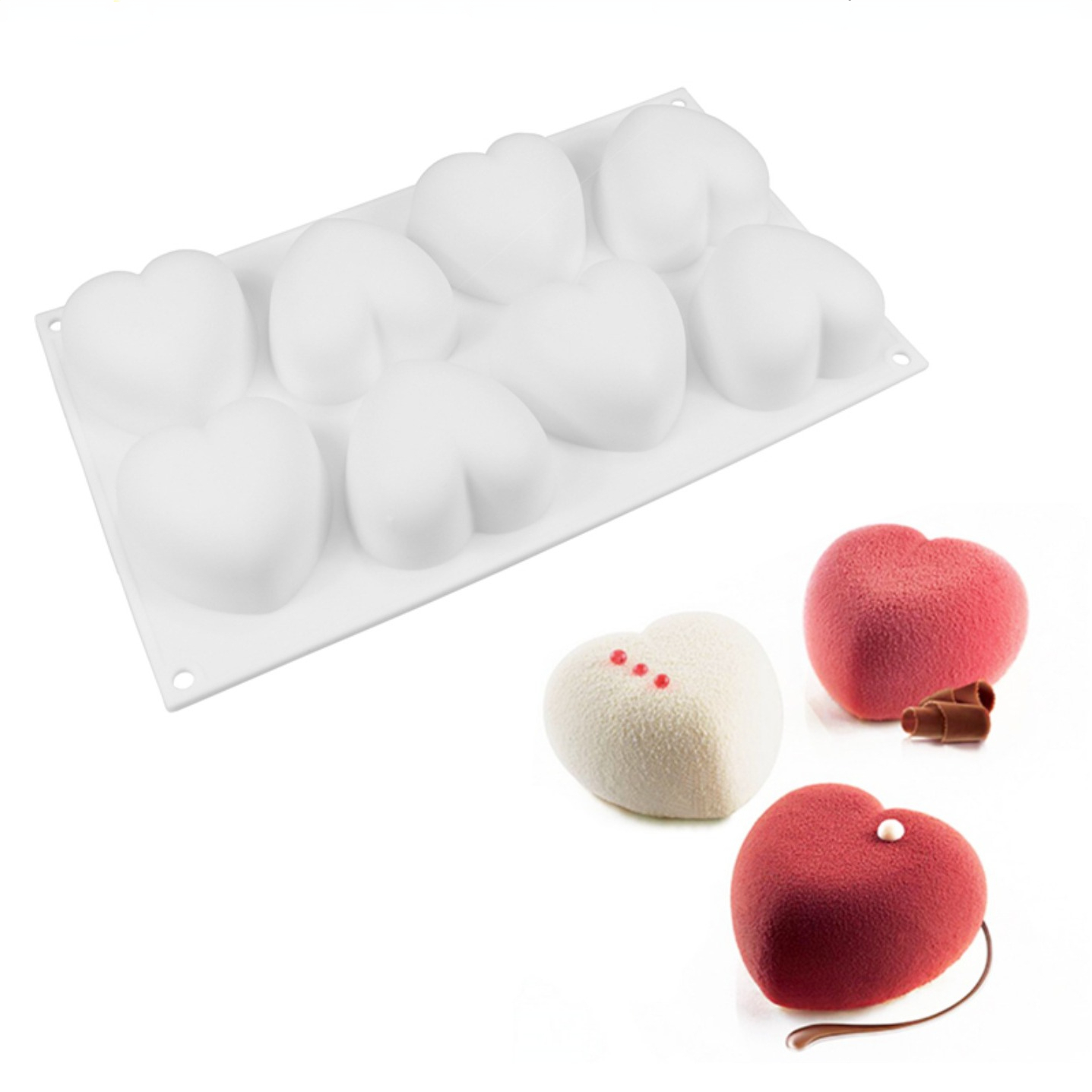 Soap Making Bar - Love Heart cetakan sabun silikon buatan