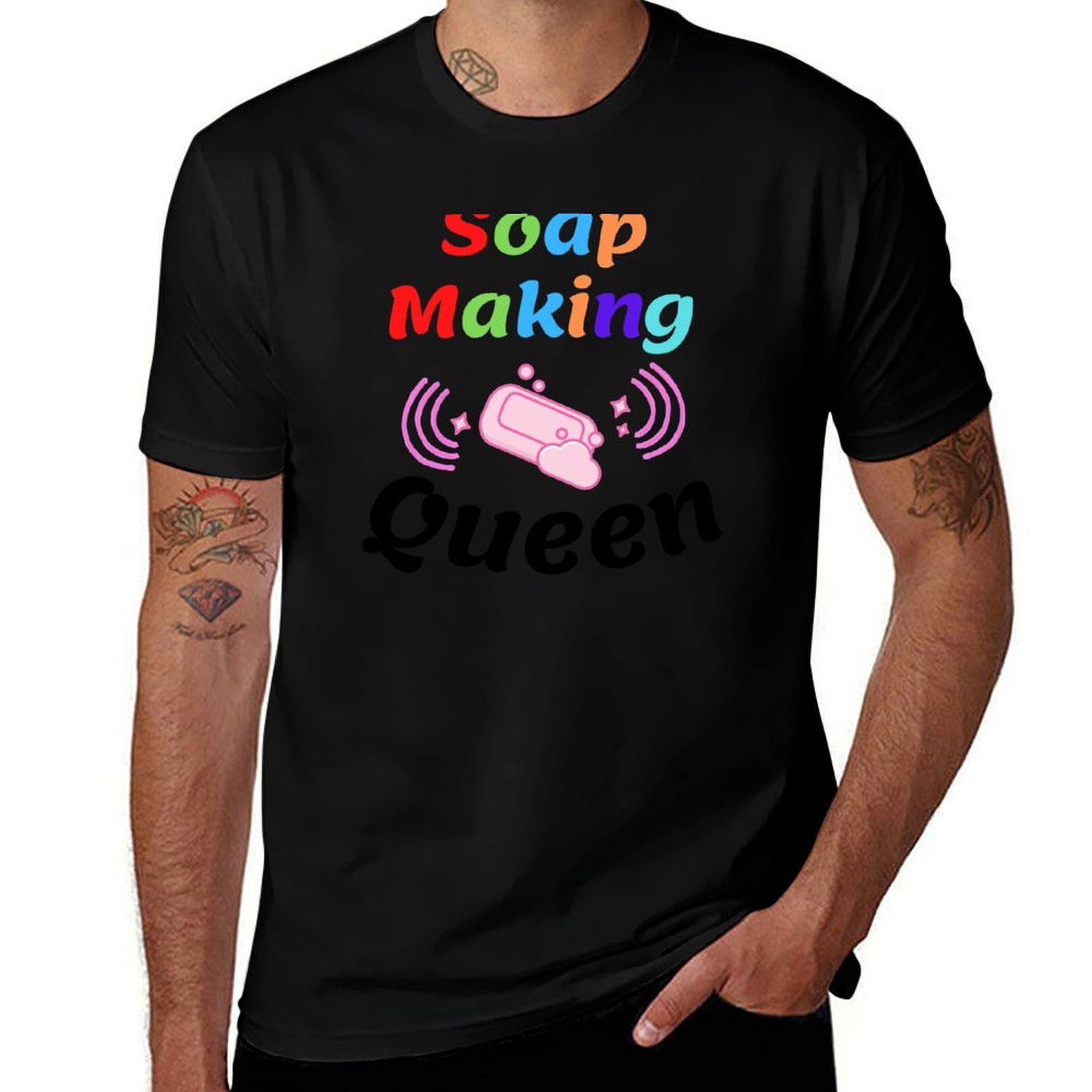 Soap Making Queen - Kaos Lucu Soap Making Queen, Kaos