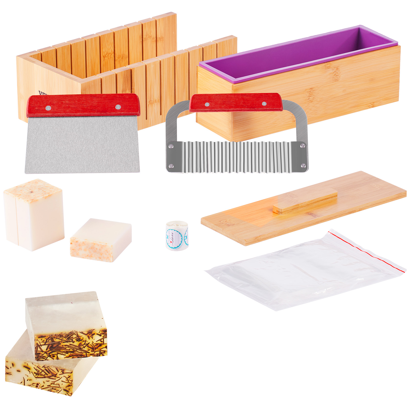 Soap Making Book For Beginners - Kit Pembuatan Sabun VEVOR, Kotak Pemotong