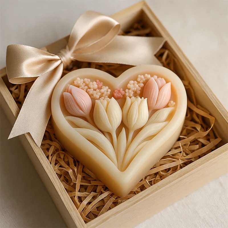 Soap Making Book For Beginners - Cetakan Silikon untuk Lilin Tulip Berbentuk