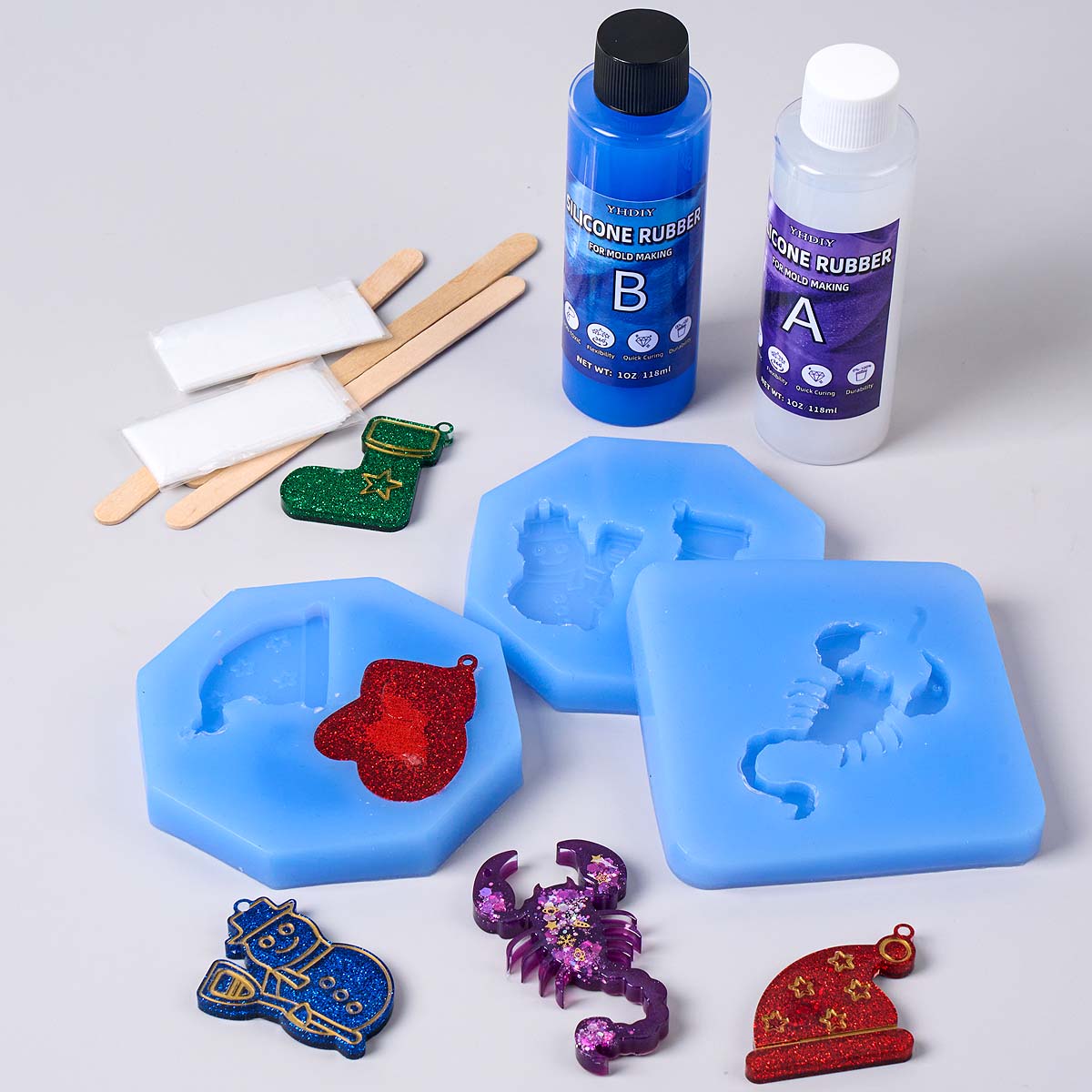 Kit Pembuatan Cetakan Silikon  - Soap Making Molds ulasan dan harga
