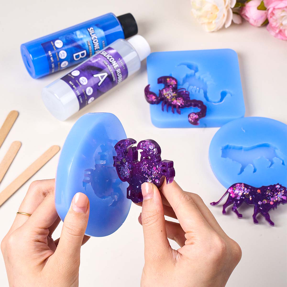 Kit Pembuatan Cetakan Silikon  - Soap Making Molds ulasan dan harga