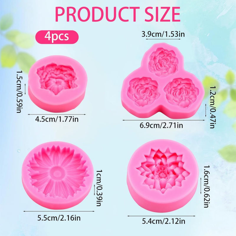 Set Cetakan Silikon Bunga 3D 6 - Soap Making Kit Amazon ulasan dan harga