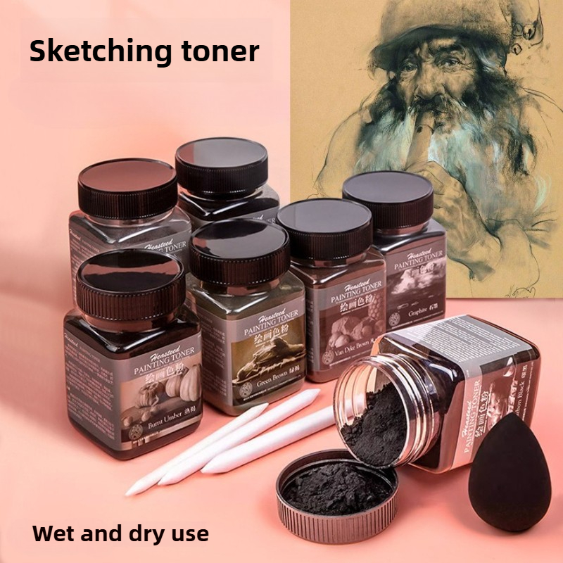 10 Warna Toner Sketsa Kering B - Activated Charcoal Powder ulasan dan harga