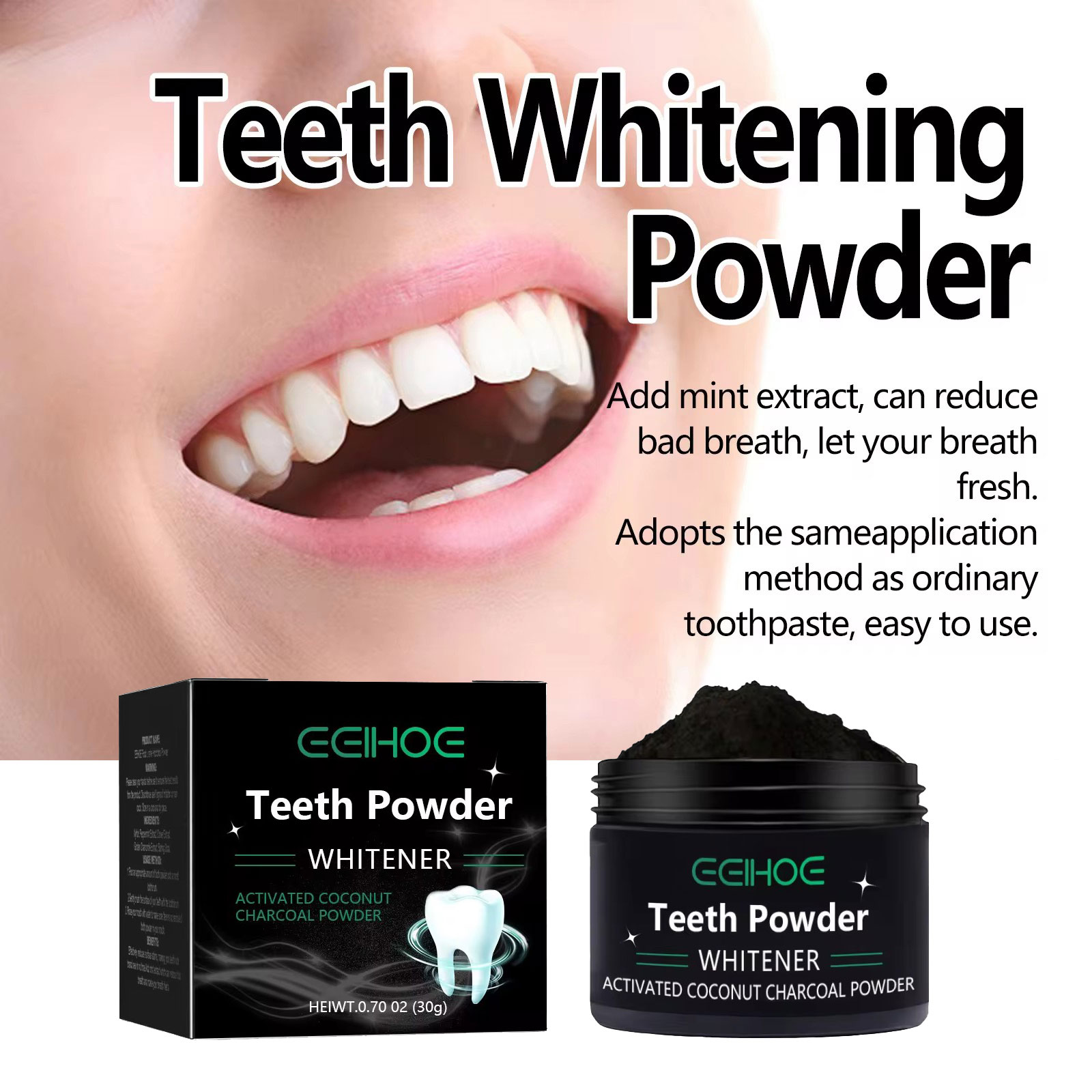 Bubuk Arang EELHOE untuk Produ - Activated Charcoal Powder ulasan dan harga