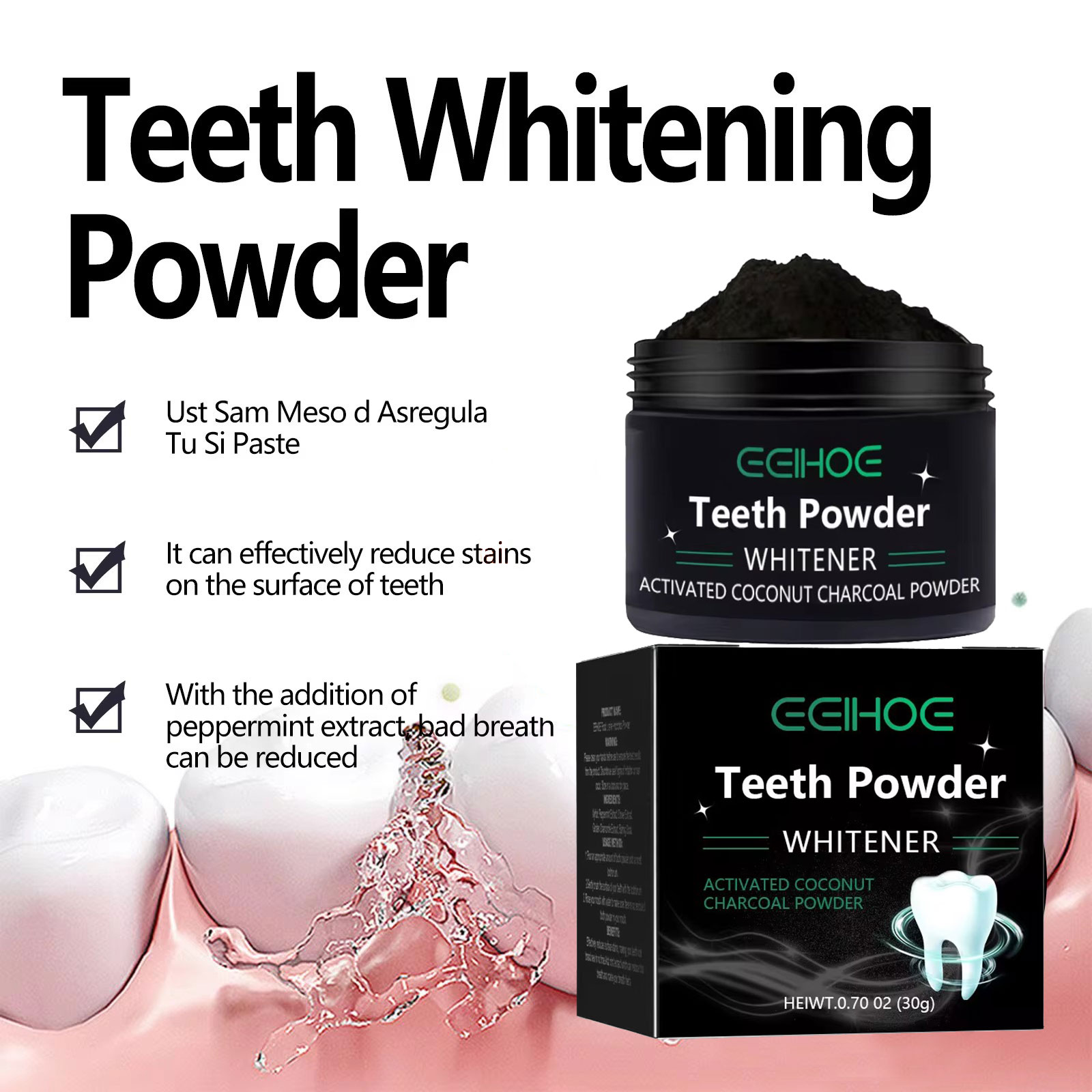 Bubuk Arang EELHOE untuk Produ - Activated Charcoal Powder ulasan dan harga