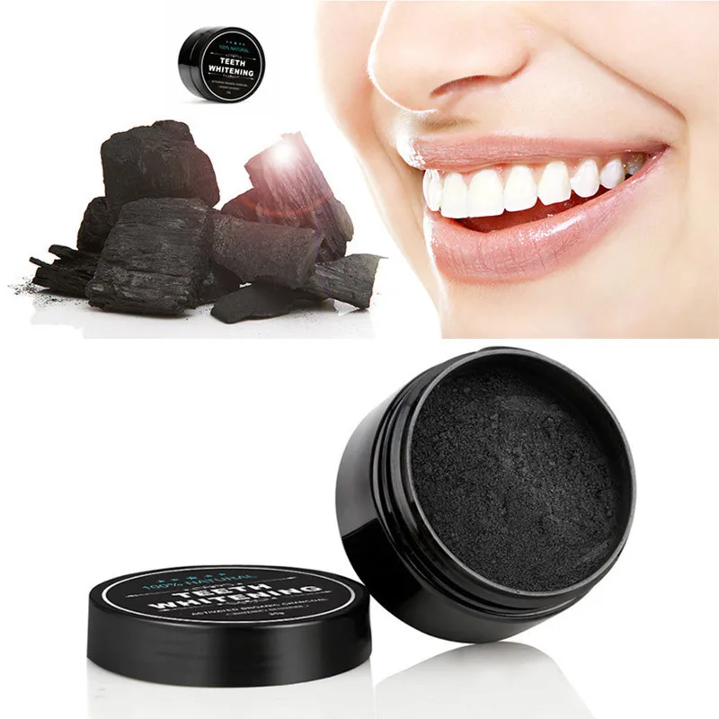 Serbuk pemutih gigi 30g, kemas - Activated Charcoal Powder ulasan dan harga