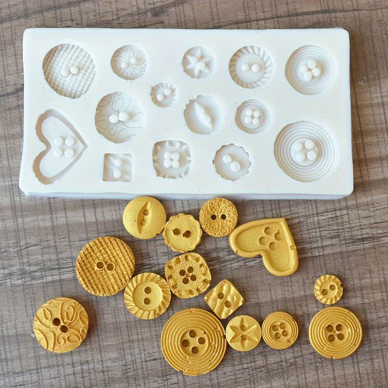 Cetakan Silikon Bentuk Kancing - Soap Making Bar ulasan dan harga