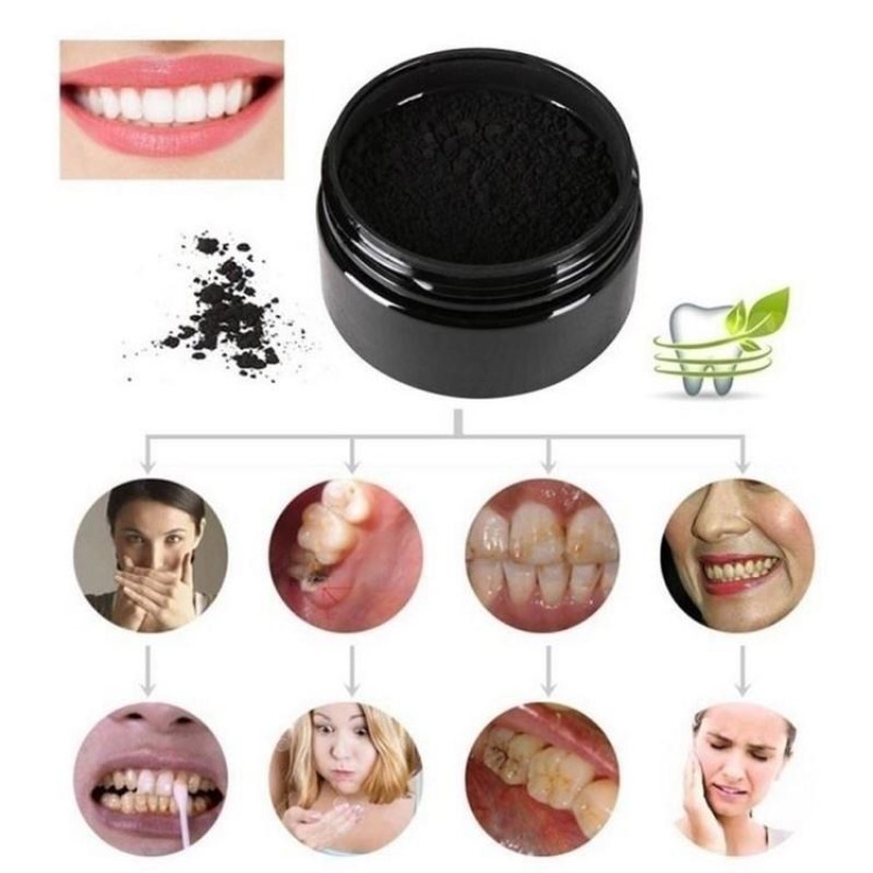 1 Kotak Bubuk Pemutih Gigi Ara - Activated Charcoal Powder ulasan dan harga