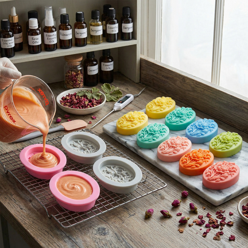 4 cetakan silikon berbentuk bu - Soap Making Molds ulasan dan harga
